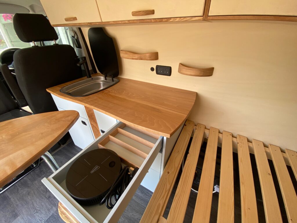 VW T6.1 bespoke unfollow campervans Kitchen